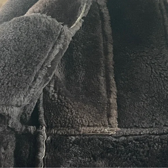 Texas Tanning Men's Brown Genuine Shearling Coat size 36 - Picture 7 of 7